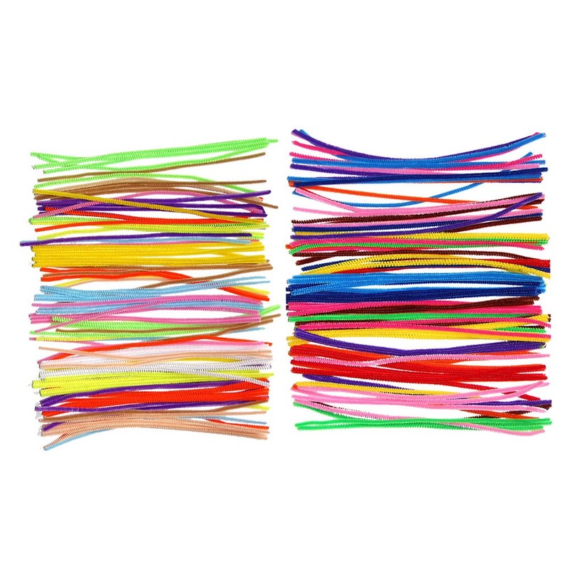 400 Pcs Mixed Color Wool Sticks Twistable Handmade Toy Craft Kit gallery