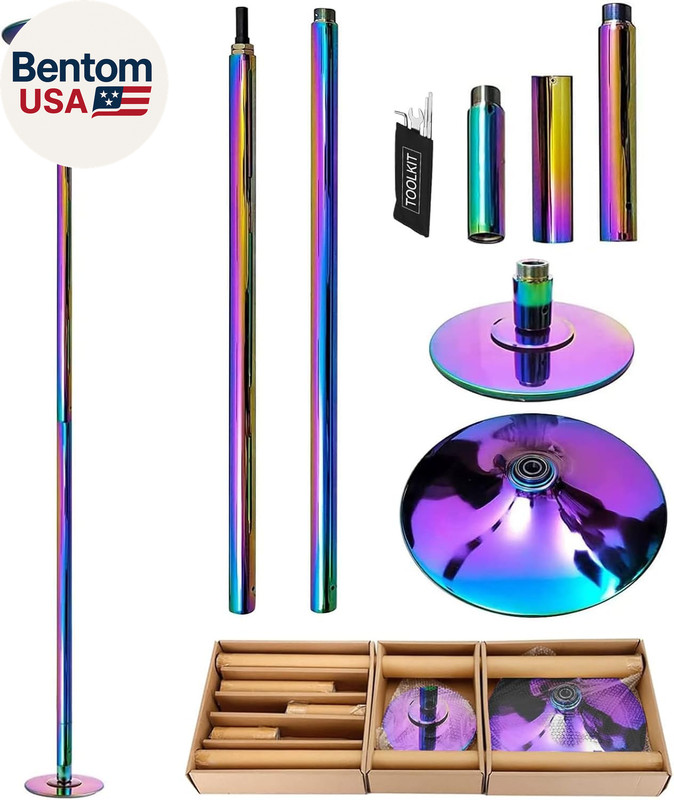 Premium Dance Pole Removable 45Mm Spinning & Static Dancing Pole Heavy-Duty Stee