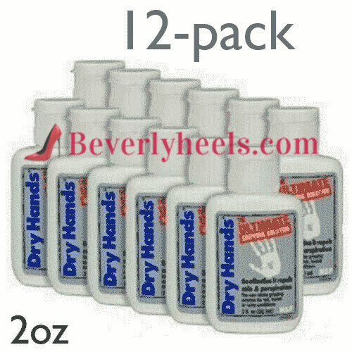 DRY HANDS 2 oz.(12 PACK CASE) Sport Grip Powder for Pole Dancing, Baseball, Golf