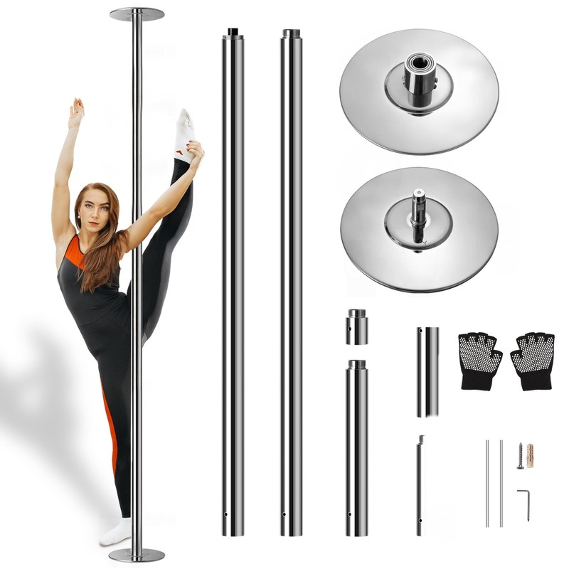 Serenelife Adjustable Professional Spinning Dance Pole For Home Gym Fitness