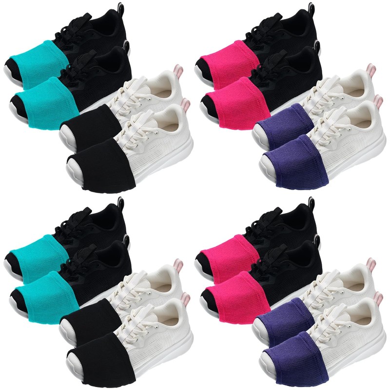 8 Pairs Dance Shoe Covers for Women – Footed Style, Multiple Colors Available