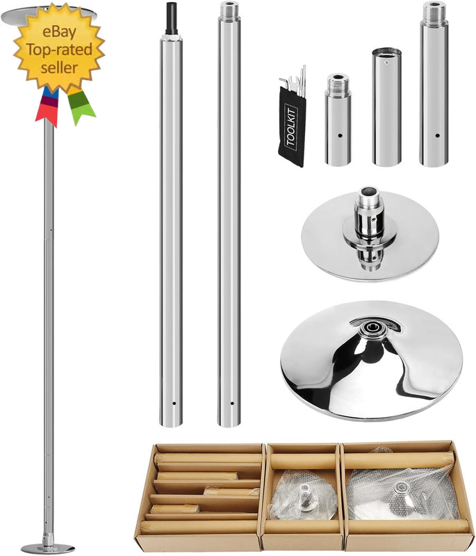 Premium Dance Pole Removable 45Mm Spinning & Static Dancing Pole Heavy-Duty Stee