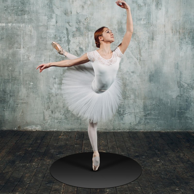 Portable Dance Floor Smooth Ballet Floor Vinyl Dance Mat for Home Stage Studi... gallery