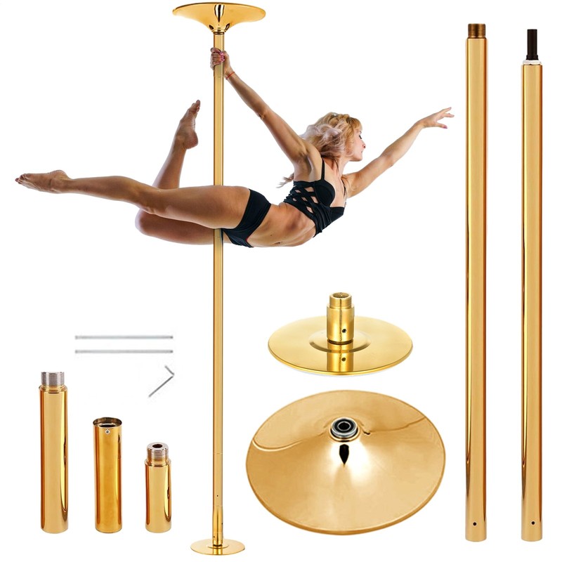 Dancing Pole Stripper Pole Spinning Static 45mm Dance Pole Kit for Exercise Club