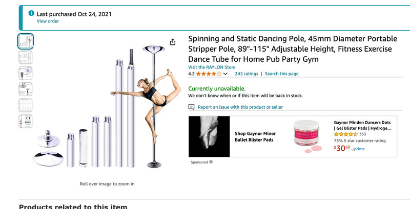 Stripper Pole, brand-new, still in box