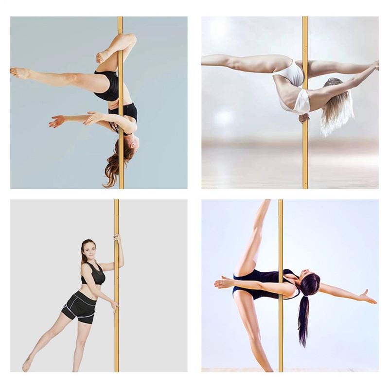 New Gold Pole Dance Pole for Home 45mm Spin Static Dancing Pole Professional--- gallery