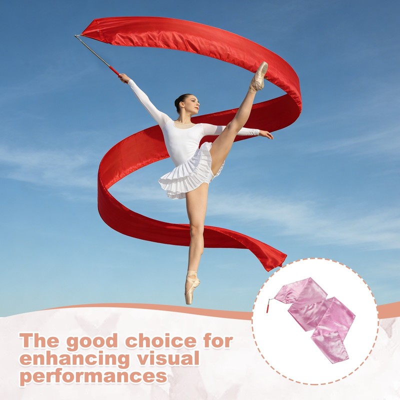 Gymnastics Dance Streamer, 98" & Pink-Fitting for (Artistic Dancing) gallery