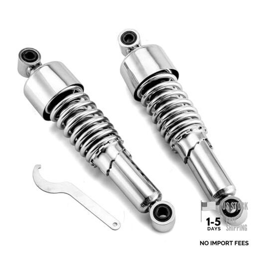 11.75" Rear Shocks Lowering Kit Preload Adjustable Chrome 11.75" Chrome