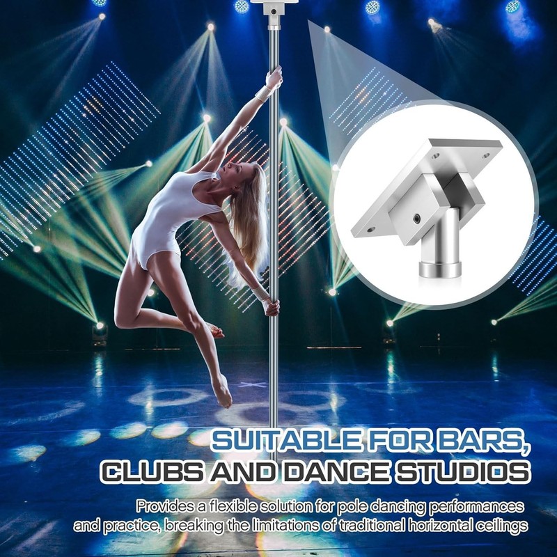 Universal Pole Dance Fixed Plate for Slanted Ceilings Top Plate Pole Dance Ac... gallery