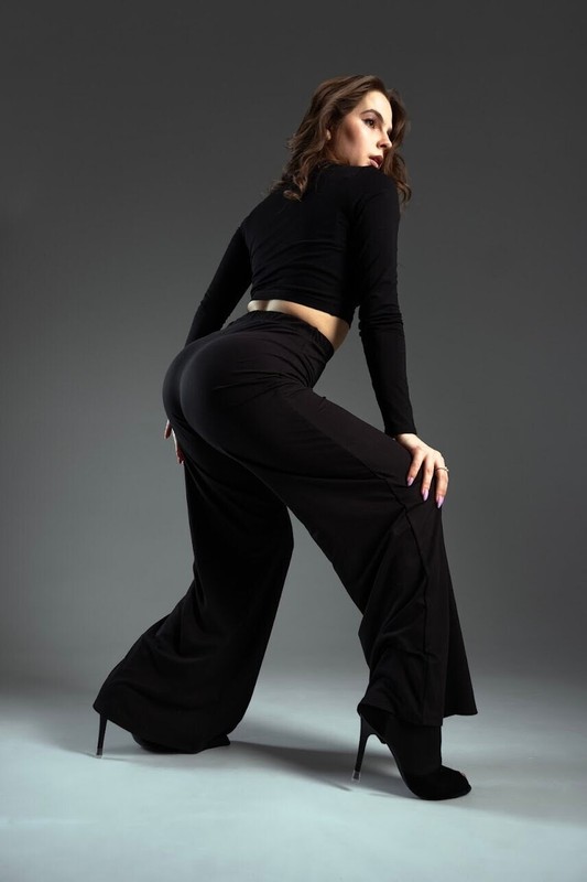 Black Long-sleeve crop top, gratitude cop top, dance top, festival crop top gallery