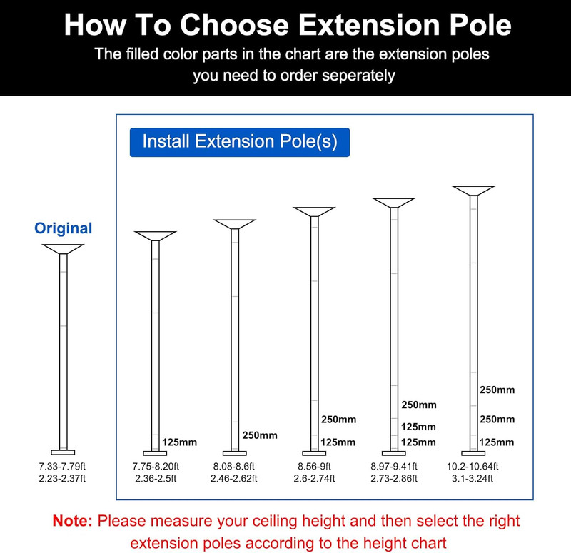 Dance Pole Extension for Stripper Dance Pole Stainless Steel Extending Tube H... gallery