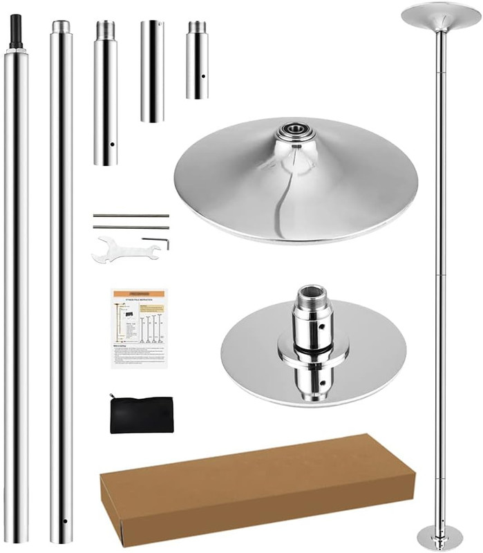 Dance Pole Set -Premium Heavy Duty Height Adjustable 7.38-8.85Ft Portable 45Mm(1