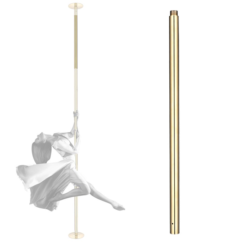 Yescom 3.4 FT Chrome Dancing Pole Extension for 45 mm Spinning Pole Steel Gold