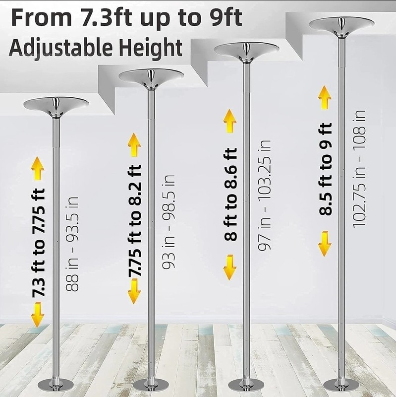 prior fitness professional dance pole 45mm gallery