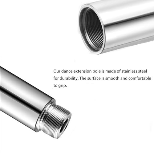 Height Adjustable Pole Extension for Dancing Pole - 10"/5" Stainless Steel Tube gallery